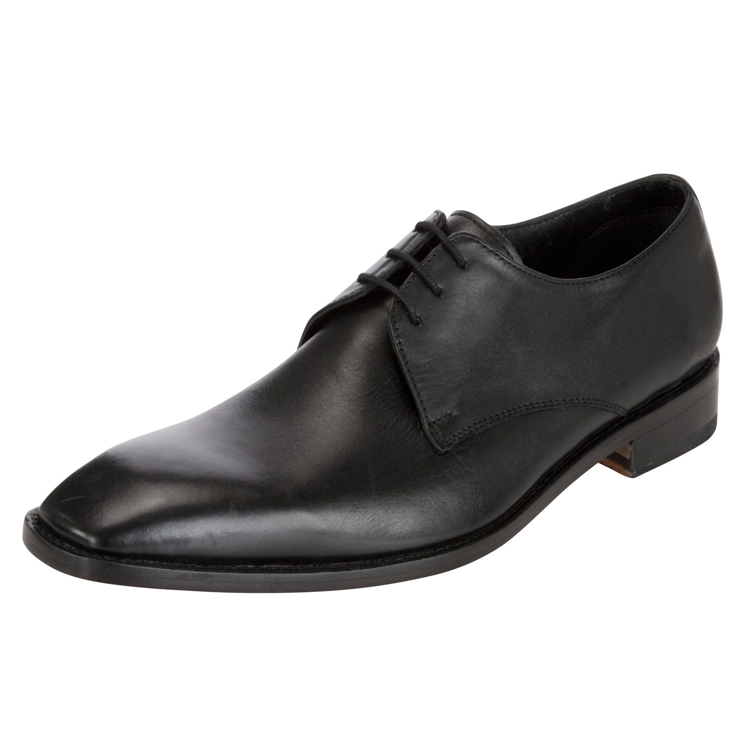 John Lewis Malvern Calf Leather Derby Shoes in Black for Men | Lyst