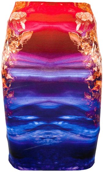 McQ by Alexander McQueen Printed Skirt - Lyst