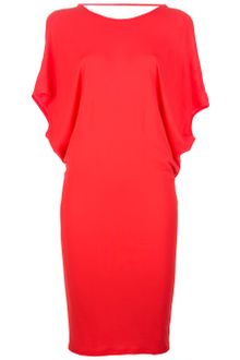 MSGM Draped Open Back Dress - Lyst
