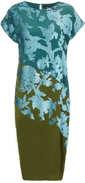 Narciso Rodriguez Malachite Paillette Sequin Dress - Lyst
