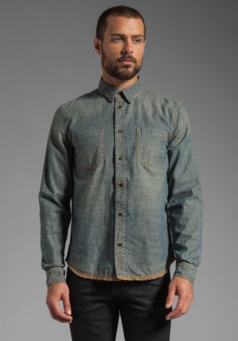 Nudie Jeans Ace Dusty Shirt in Denim - Lyst