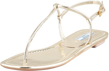 prada flat leather thong sandals