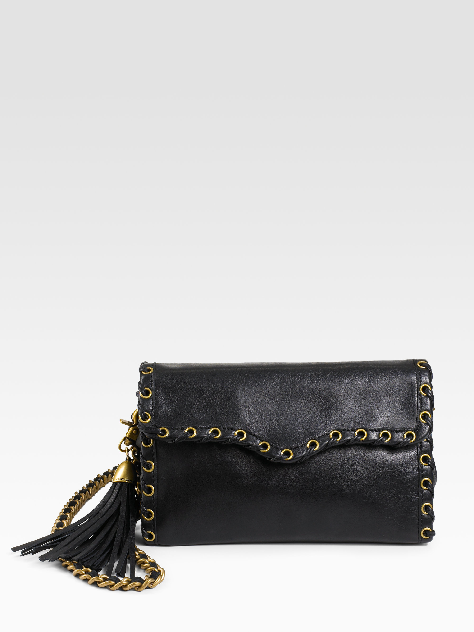 Rebecca Minkoff Grommettrim Crossbody Bag in Black Lyst