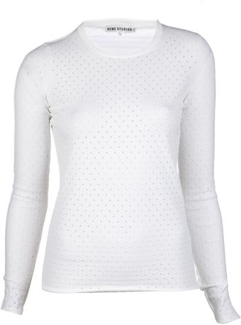 Acne Marx Nylon Crewneck Top - Lyst