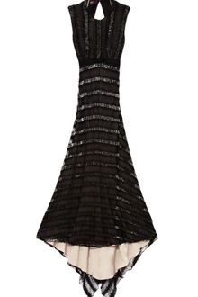 Bibhu Mohapatra Onyx Embroidered Eyelash Gown - Lyst