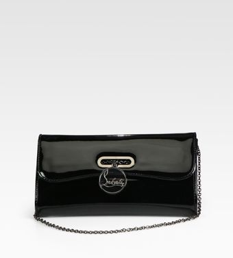 Christian Louboutin Riviera Patent Leather Clutch - Lyst