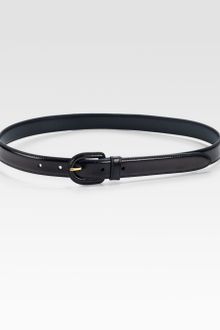 Prada Skinny Madras Leather Belt - Lyst
