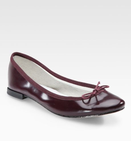 red repetto ballet flats
