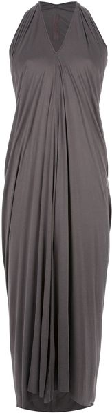 Rick Owens Sleeveless Draped Dress - Lyst