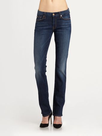 7 For All Mankind Kimmie Straightleg Jeansspring Night - Lyst