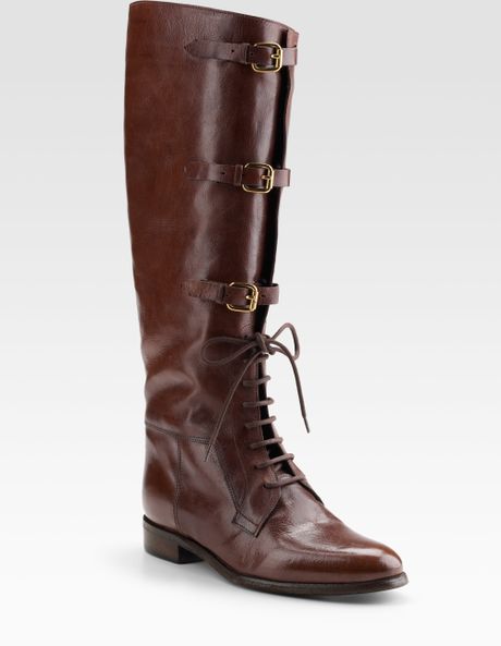 burberry lace up boots