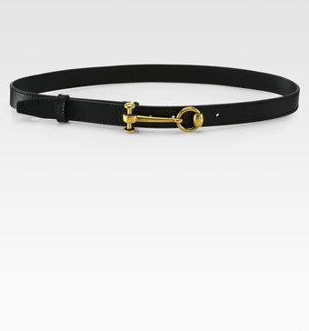 Gucci Leather Horsebit Belt - Lyst