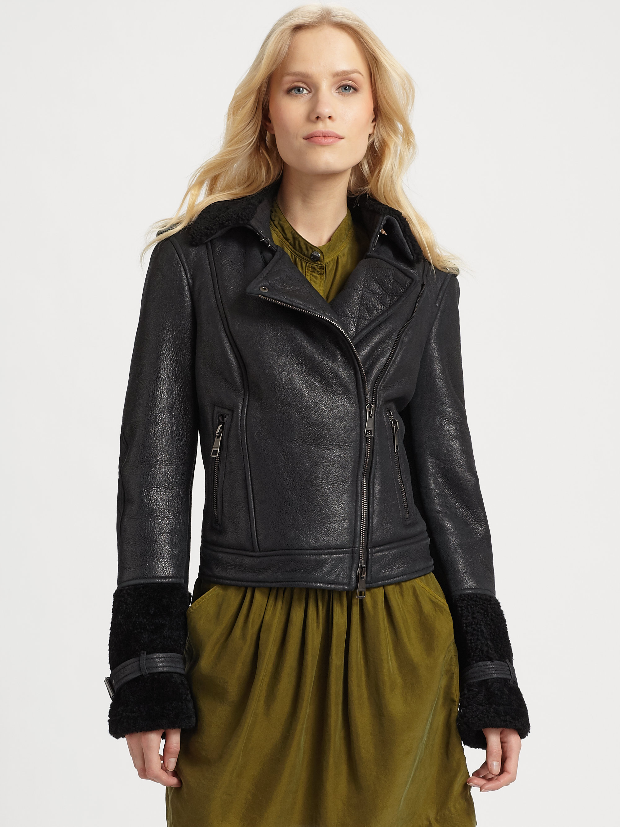 Burberry Brit Quilted Aviator Jacket Burberry Brit Quilted Aviator Jacket