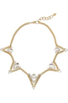 Elizabeth Cole Goldplated Swarovski Crystal Necklace - Lyst
