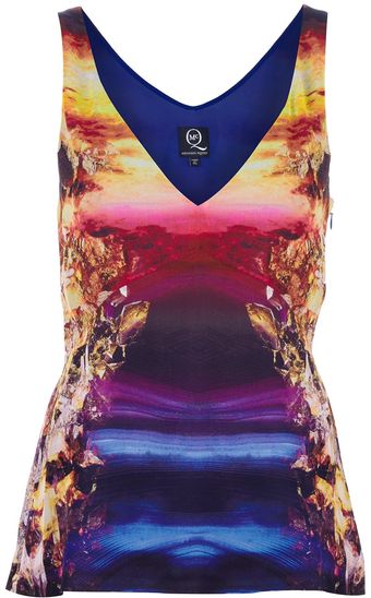 McQ by Alexander McQueen Mineral Sunset Print Vest - Lyst