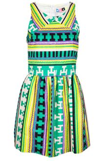 MSGM Sleeveless Cotton Blend Dress - Lyst