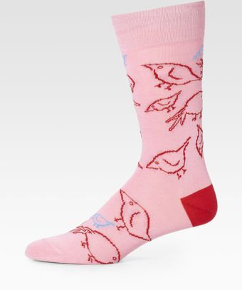 Paul Smith Printed Cotton blend Socks - Lyst