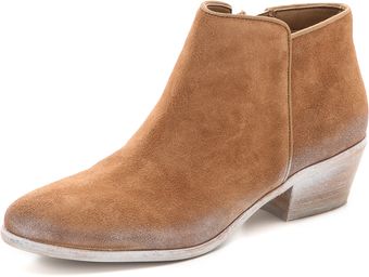 Sam Edelman Petty Whitewashed Booties - Lyst