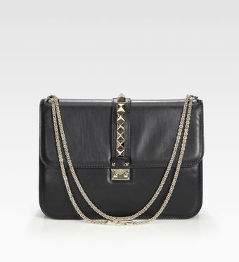 Valentino Leather Lock Bag - Lyst