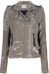 Iro Derick Sequined Biker Jacket