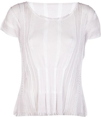 Issey Miyake Sleeveless Top - Lyst