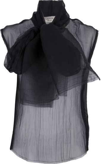 Lanvin Sheer Top - Lyst