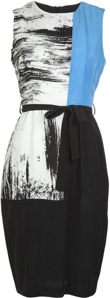 Obakki Sleeveless Tricolor Dress - Lyst