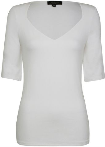 Alexon Ivory Sweetheart Top - Lyst