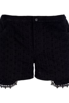 Anna Sui Patterned Perforated Shorts - Lyst