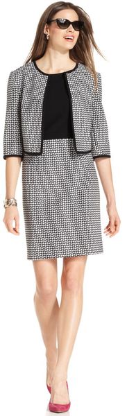 Anne Klein Three-Quarter-Sleeve Jacket Dress - Lyst