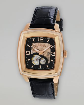 Breil Orchestra Automatic Watch with Crocodileembossed Leather Strap - Lyst
