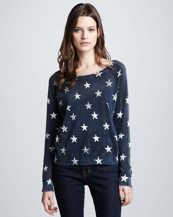 Current/Elliott The Letterman Star Knit Top - Lyst