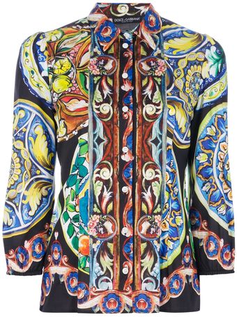 Dolce & Gabbana Printed Shirt - Lyst