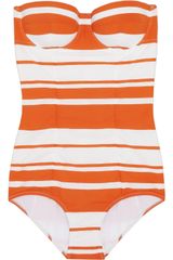 Dolce & Gabbana Striped Molded Swimsuit