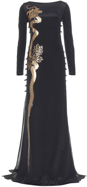 Emilio Pucci Embellished Floor-Length Gown - Lyst