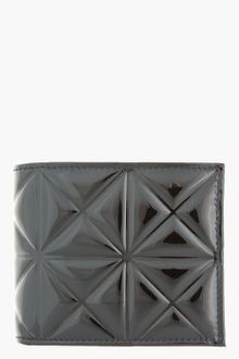 Gareth Pugh Black Patent Leather Embossed Bifold Wallet - Lyst