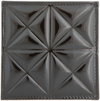 Gareth Pugh Black Patent Leather Embossed Credit Card Holder - Lyst