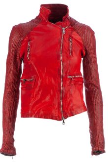 Giorgio Brato Distressed Biker Jacket - Lyst