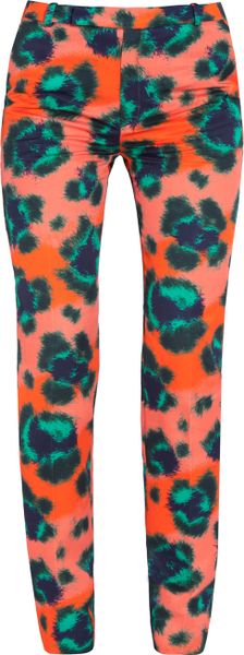 Kenzo Leopard Print Pants - Lyst