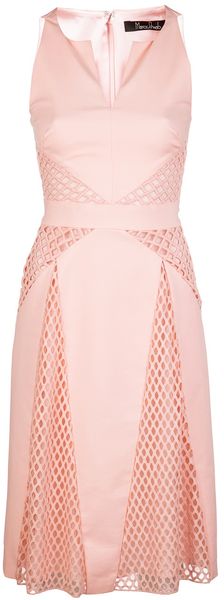 Marios Schwab Sleeveless Lace Panel Dress - Lyst