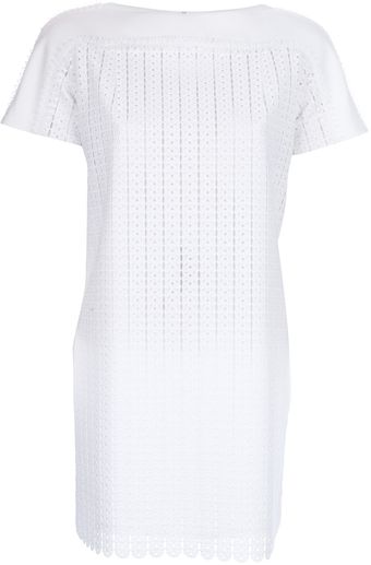 Paco Rabanne Lace Textured Dress - Lyst
