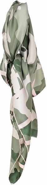 Valentino Silk Camouflage Scarf - Lyst