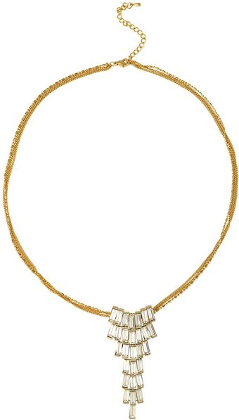 Ziba Generics Crystal Baguette Necklace - Lyst