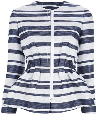 3.1 Phillip Lim Striped Peplum Jacket - Lyst