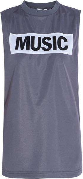 Acne Music Logo Tank - Lyst