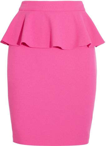 Alice + Olivia Crepe Peplum Skirt - Lyst