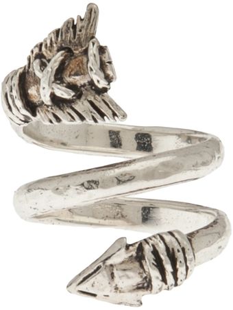 Aurelie Bidermann Double Loop Arrow Ring - Lyst