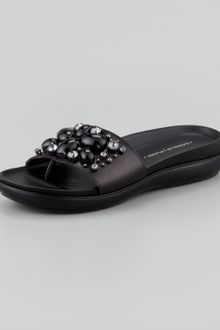 Donald J Pliner Holly Crystalbeaded Thong Sandals - Lyst