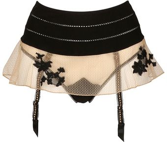La Perla Techno Lace Skirt - Lyst