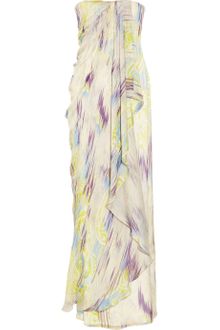 Matthew Williamson Printed Silk Chiffon Gown - Lyst